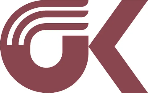 서울아산OK치과 심볼 — 손 형태를 모티프로 이니셜 O와 K를 결합한 마르살라 색 마크
